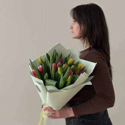 Букет «Тюльпан 25шт MIX»