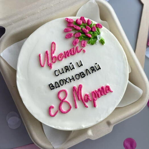 Бенто цветочный на 8 марта