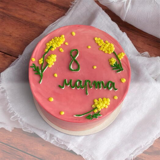 Бенто торт мимозы на 8 марта