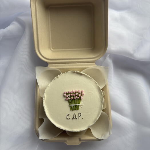 Бенто торт с цветочками