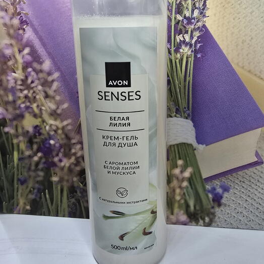 Гель для душа Avon Senses Белая лилия