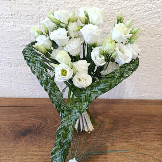 Букет плетёное сердце