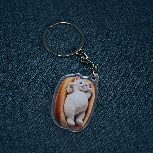 Брелок Кот в булочке