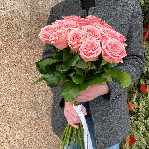 15 нежных роз под ленту🎀