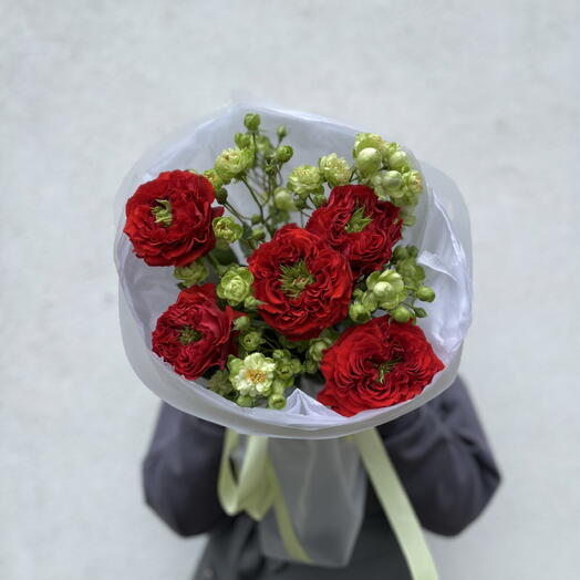 Букет с розами принцесса Мидори и Ред Ай