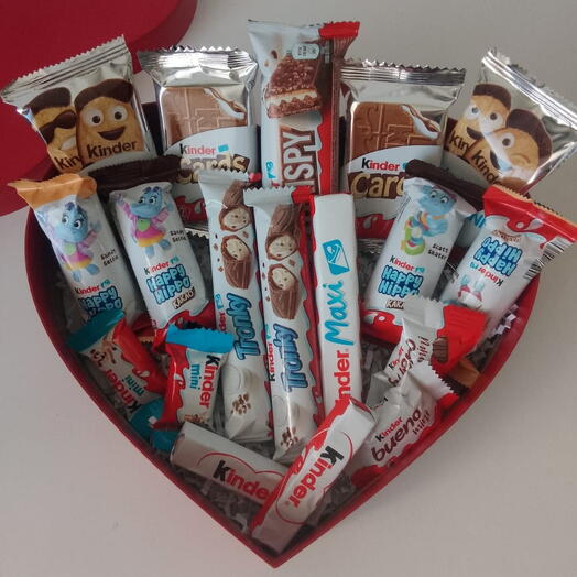 Подарочный набор Kinder Сердце M