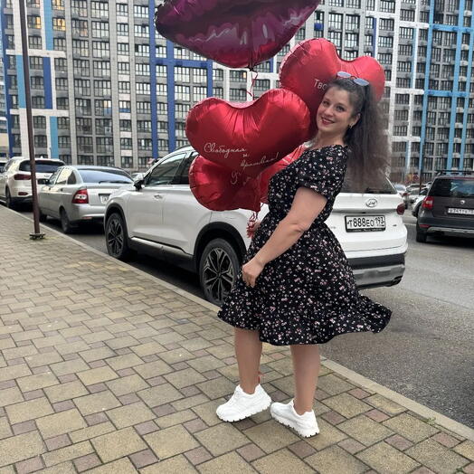 Фонтан из сердец