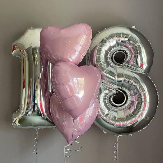 Silver Pink Heart на 18-летие 💖