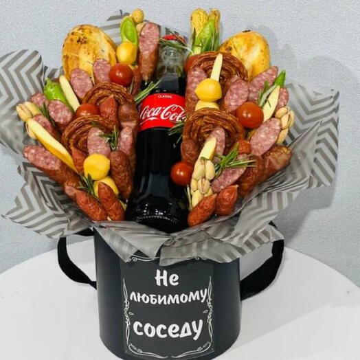 Мужской колбасный букет с напитком Пепси Кола Pepsi Cola