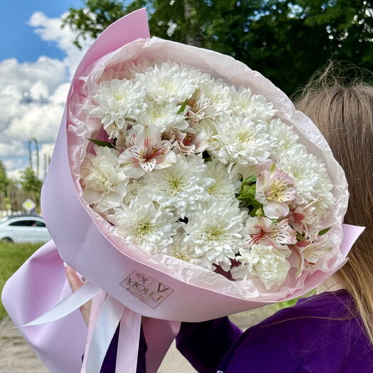 Букет сборный из хризантем