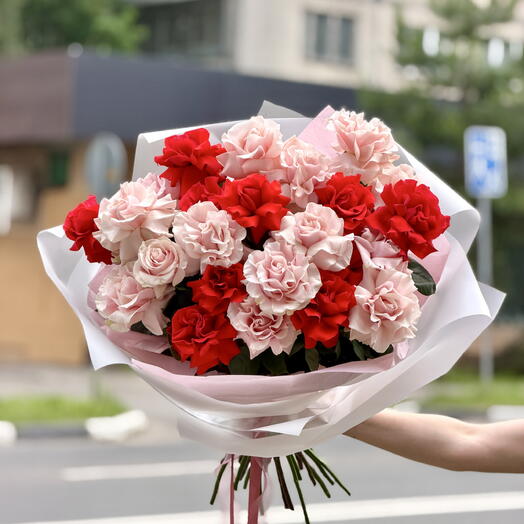 Французские розы 25 штук