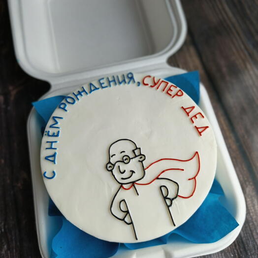 Бенто торт "Супер деду"