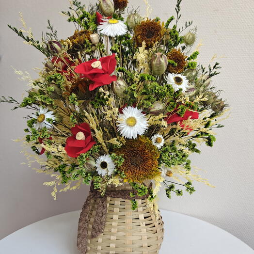 🌻Деревенский с подсолнухами и маками🌻
