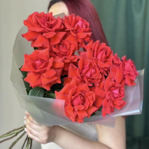 Французские розы Нина 9шт