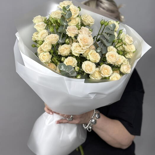 Букет из кустовых роз🌸