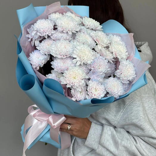 Букет из кустовых хризантем