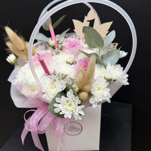 Композиция в сумочке для учителя🌸
