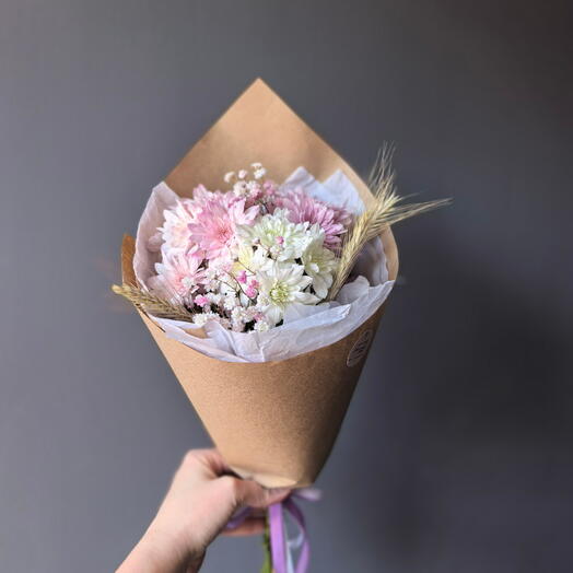 Хризантемы с пшеницей 🌼