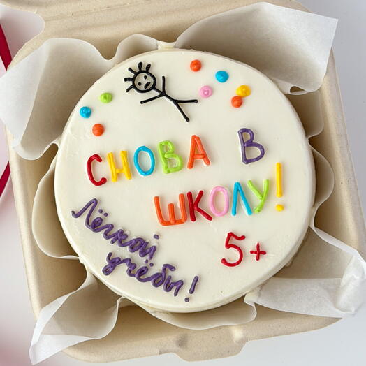 Бенто торт "Снова в школу"