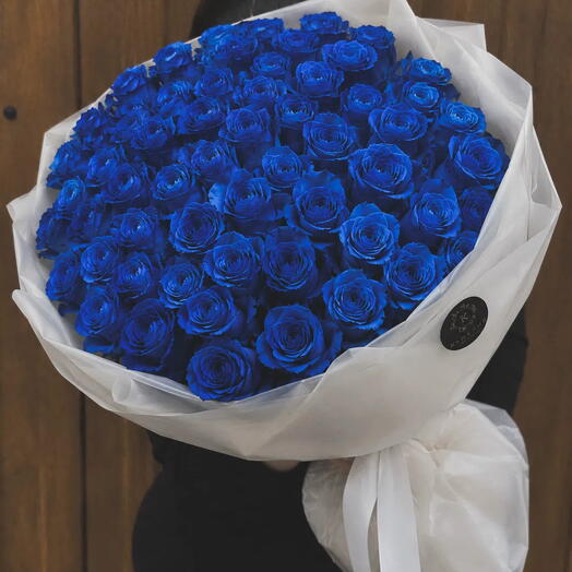 💙55 синих роз 💙Что-то на волшебном