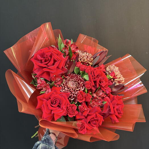 Букет рубиновая осень🌹️