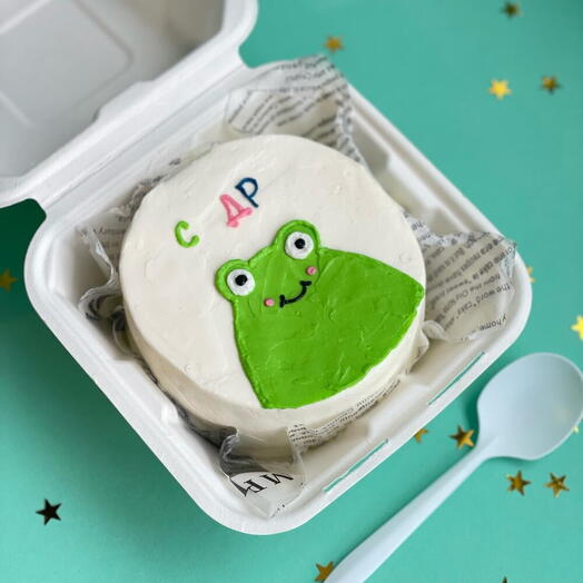 Happy birthday frog Bento cake