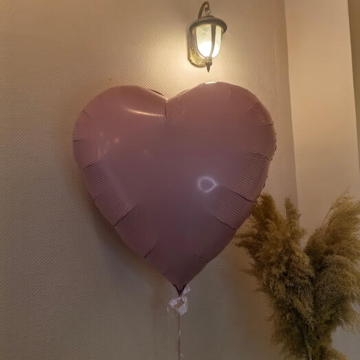 Сердце 90см Нежно розовое