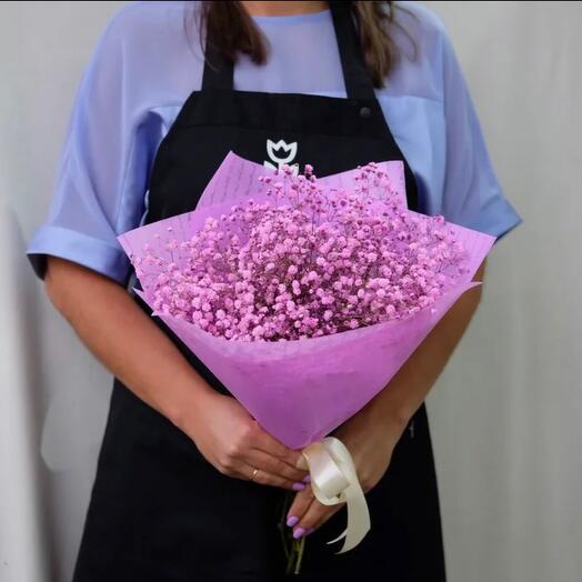 Nube rosa de gypsophila