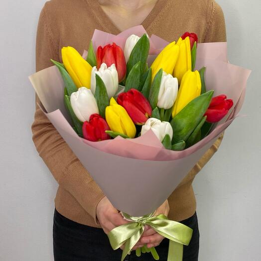 Bouquet of mixed Tulips