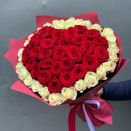 Bouquet of 51 roses (Heart)