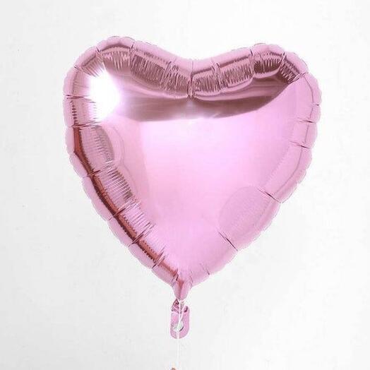 Globo de papel de aluminio "corazón Rosa"