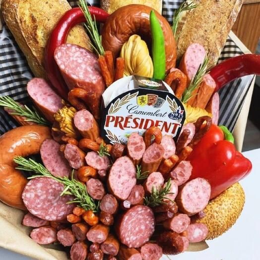Мужской букет "Колбаса"