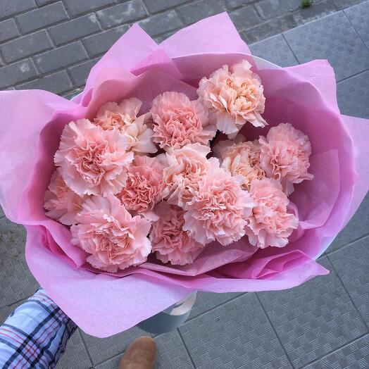 Монобукет из гвоздик S