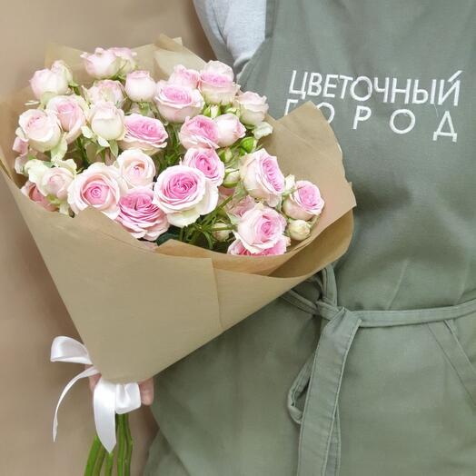 "Нежное послание" Кустовая роза 7 шт