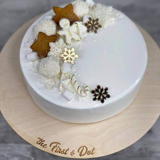 Новорічний торт мусовий