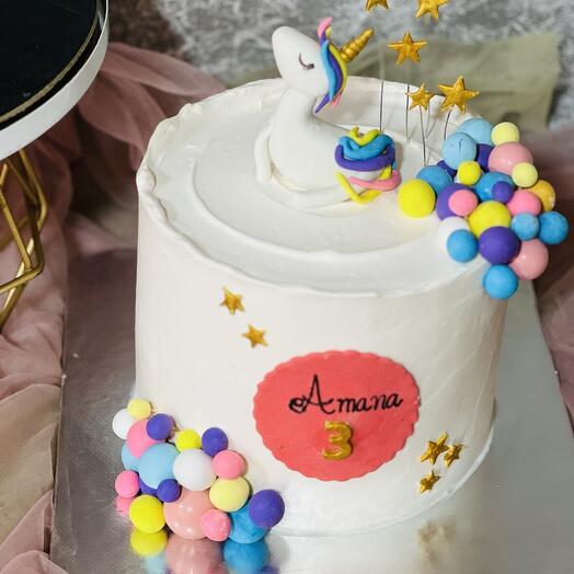 Unicorntheme cake