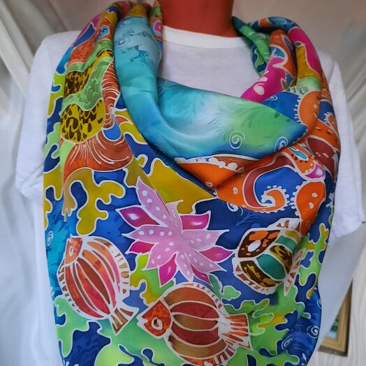 Chal-batik "en las profundidades del mar"