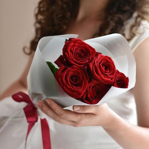 Розы Красные + Открытка 🌹