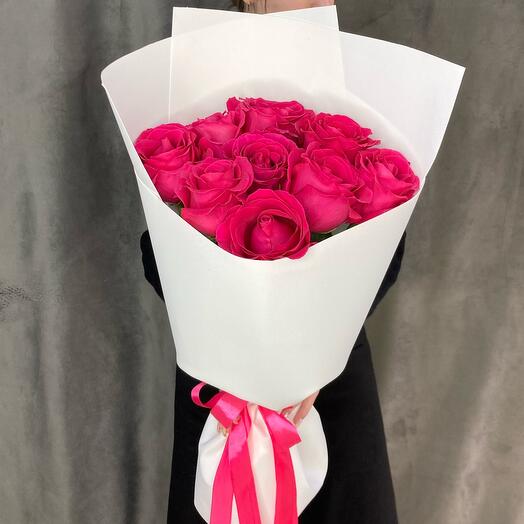Bright Pink Floyd Rose Bouquet