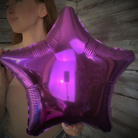 Ball foil purple asterisk