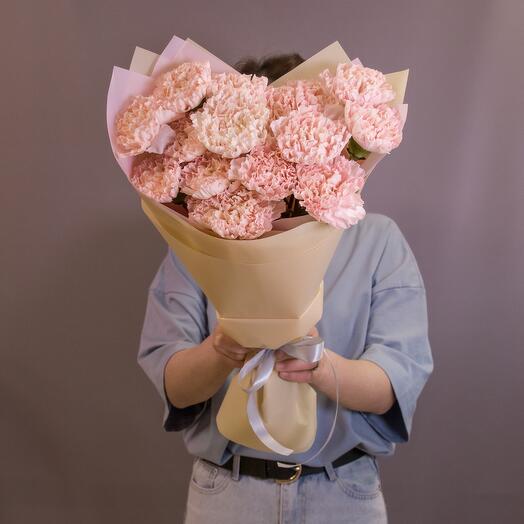Bouquet of beige Dianthus 15pcs