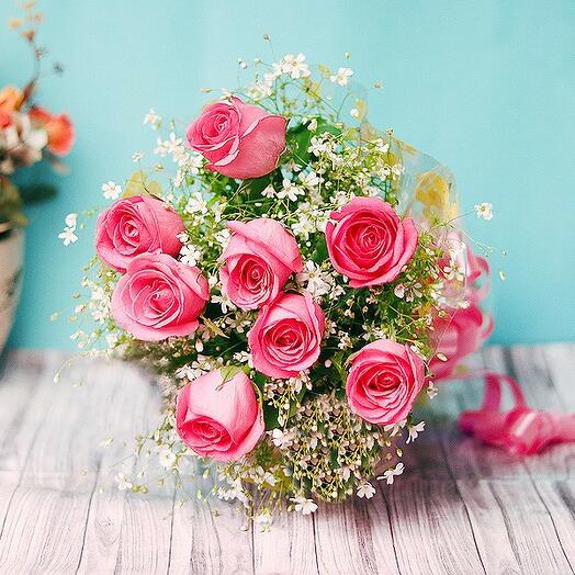 Pink Beauty Roses Bouquet
