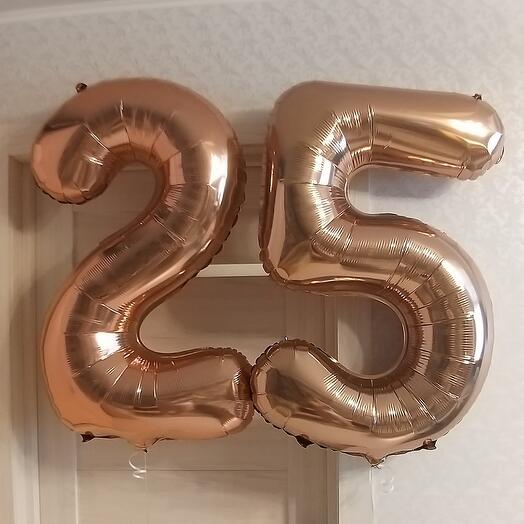 Globos de helio "25 años"