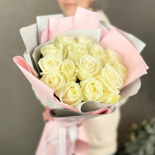 Rosas blancas 15PCS PUDRA