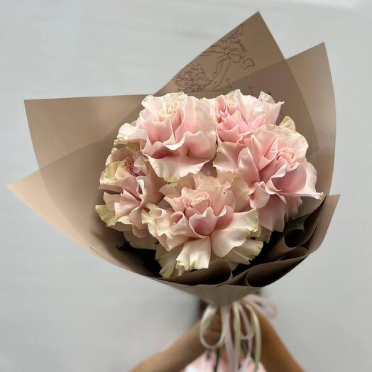 Bouquet of French Pink Mondial roses