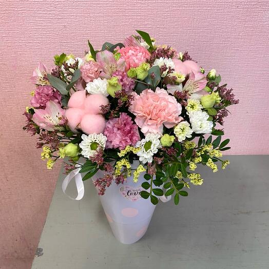 Flowers in a cone