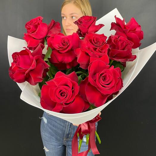 Rosas rojas de encaje