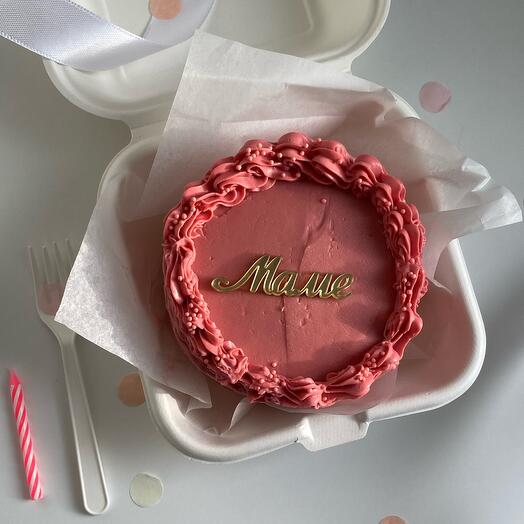 Бенто-торт маме, на день матери с топпером, для мамы, бабушки, сестры, подруги, коллеги