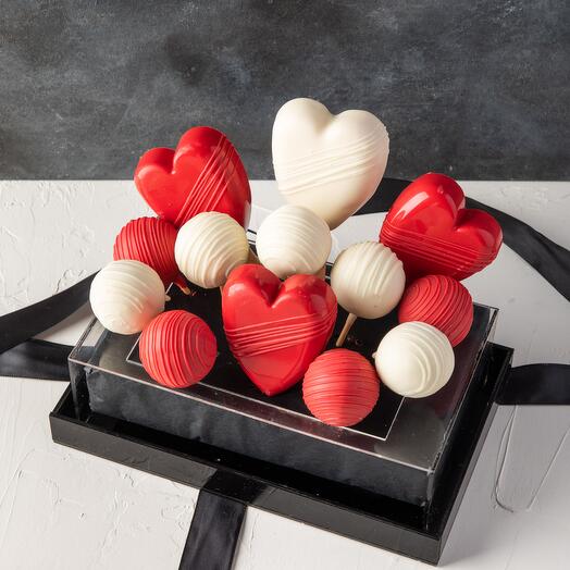Heart pops and Truffles