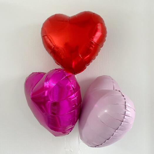 Шарики 3 сердца